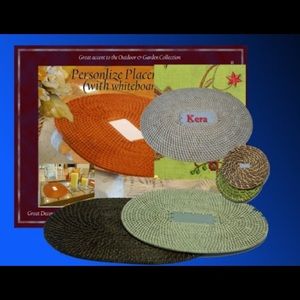 Personalized Placemats W/Whiteboard- Grassy Green